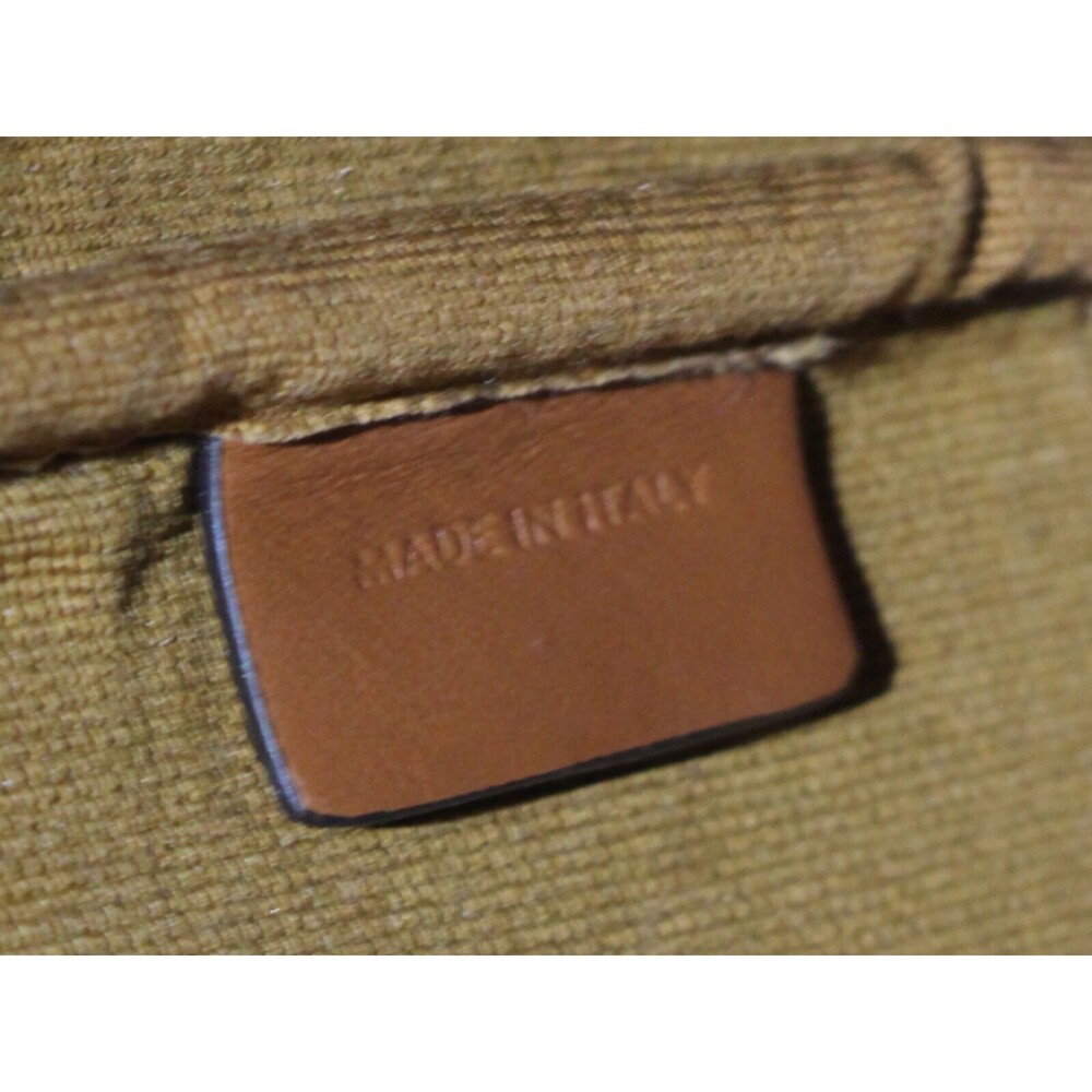 Celine Teen Clara bag brown tan Triomphe canvas calf leather handbag shoulder - Picture 7 of 7